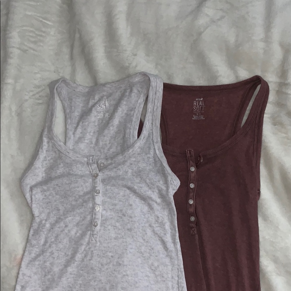 Two Aerie tank tops